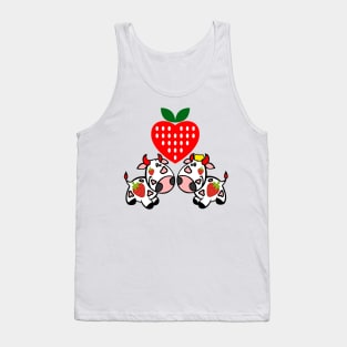 strawberry cow 1 Tank Top